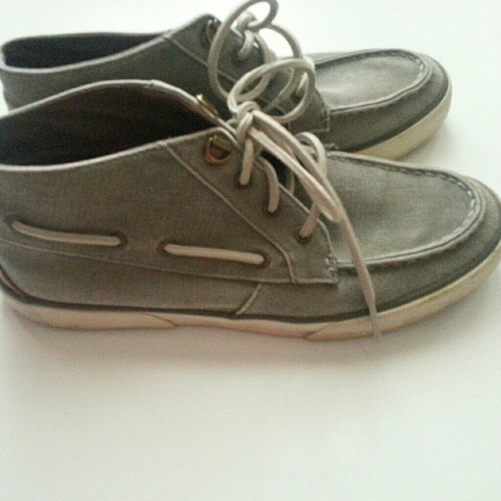 Sperry | grey canvas high top size 9
